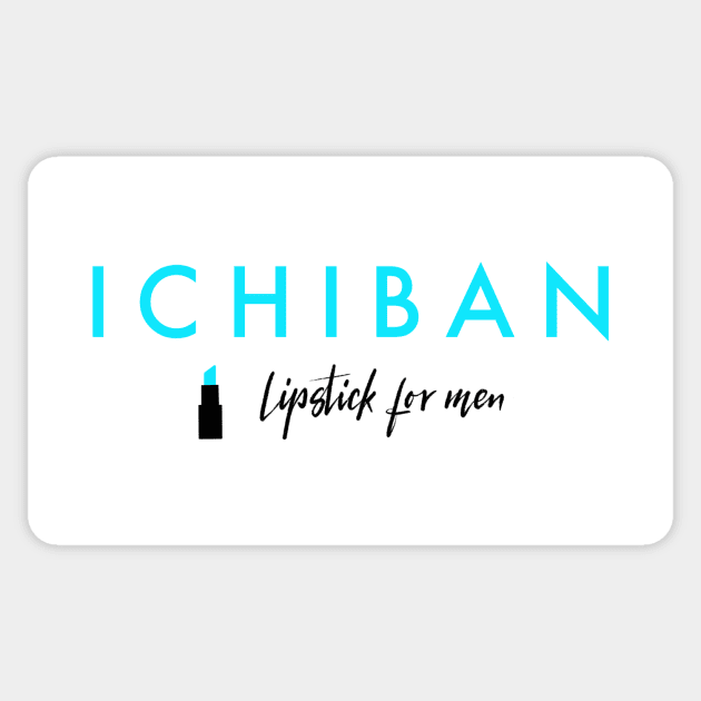 Ichiban Lipstick For Men Friends Japanese logo Sticker by alfrescotree